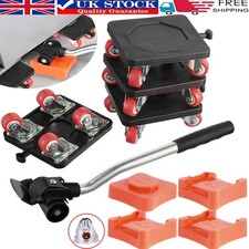 4Pcs Heavy Duty Furniture Moving Wheels Set 880LB Lifter and Mover Tool Biubi
