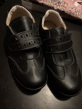 WOMENS New Wide EEE Fitting Leather Touch Fastening Casual Work Shoes Size 5