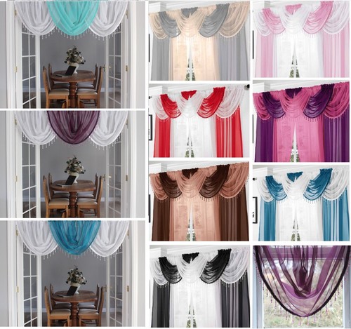 Ready made beaded voile - ready,
