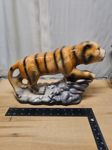 Tiger figurine climbing - tiger,
