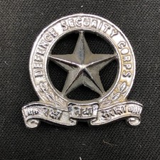 Original Army Badge - Indian Army Defence Security Corps