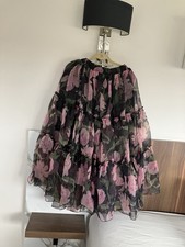 Net Floral Black Pink Green