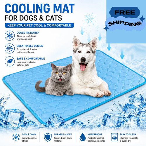 Pet cooling mat for - cooling, dogs