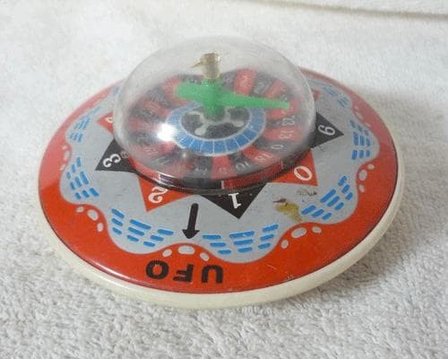 Vintage japanese tin toy ufo - japanese,