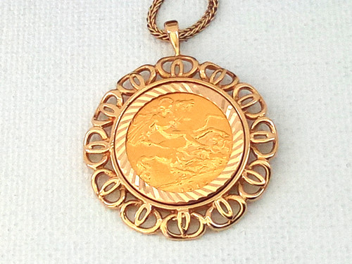 22ct gold 1912 half sovereign - 22ct,