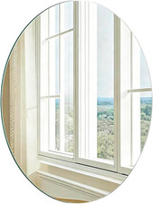 Oval Glass Mirror 40 * 30 Cm