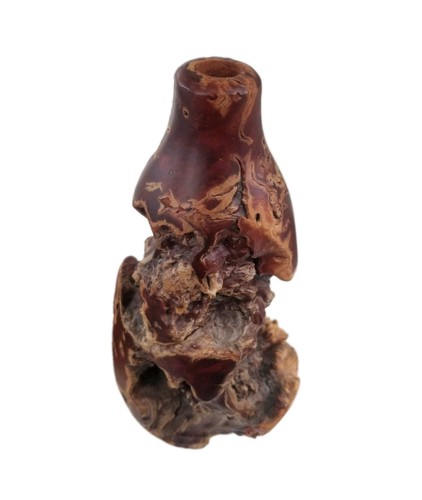 Vintage burl wood bud vase - vintage,