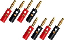 Gold plated banana - banana, plugs