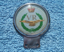 VINTAGE 1960s ROYAL AIR FORCE VOLUNTEER RESERVE CAR BAR BADGE ~RAF/BOMBER/GUNNER