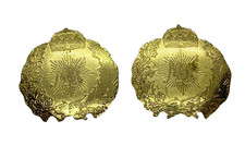Pair Gold Plated Lapel Pin