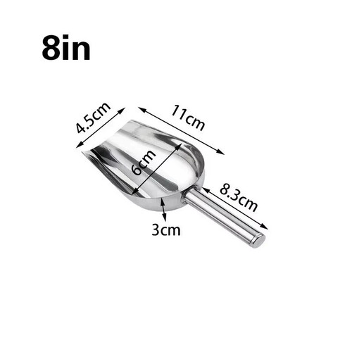 Stainless steel ice cube flour - steel,