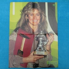 Farrah Fawcett POSTER POP ROCKY 4 Seiten Motocross
