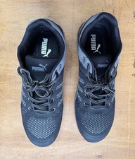 PUMA Elevate Knit Low S1P HRO SRC Safety Trainers (Black-64.316.0) UK Size 10