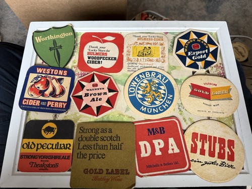 Vintage Beer Mats Mixed Lot