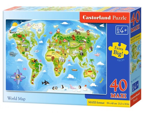 Castorland world map maxi - map,