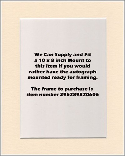 10x8 cream mount - &, backing