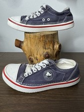 Crocs Hover Sneakers Mens Size 4 Blue Lace-Up Casual Play Shoe