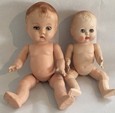 2 x Vintage Hard Plastic Dolls
