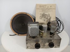 Vintage 3 Watt Amplifier 200-250v Point To Point Gramaphone - Untested