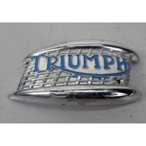 Vintage triumph tank badge - vintage,