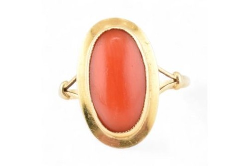 Italian 18ct gold coral - 18ct, &