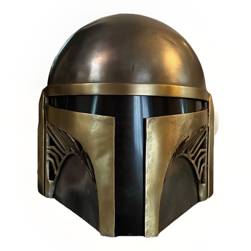 Steel mandalorian helmet - steel,