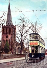 Birmingham Aston Church Tram 601  Nostalgic Transport Of The Past Metal Wall Art