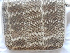 Hobbs Emsworth Nova Animal Print Purse beige brown leather wallet vgc