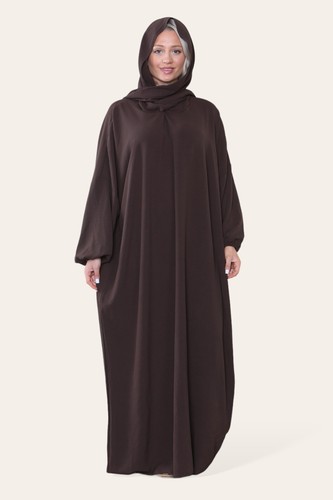 Plain batwing abaya with - plain,