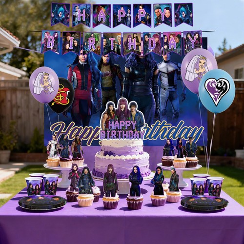 Descendants party decoration - descendants,