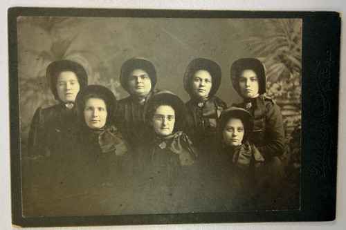 Antique cabinet card seven - antique,