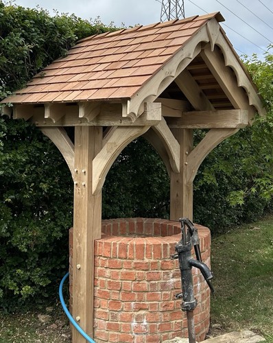 Oak garden wishing well - ,, (no