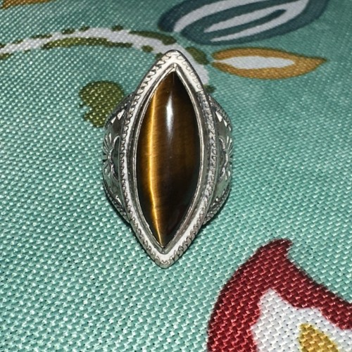 Tiger eye silver hand crafted - tiger,