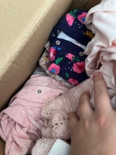 Job Lot Box - Baby Girl Clothes - Mixed Sizes 3-9 Months