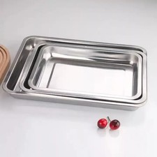 2x STAINLESS STEEL Oven Baking