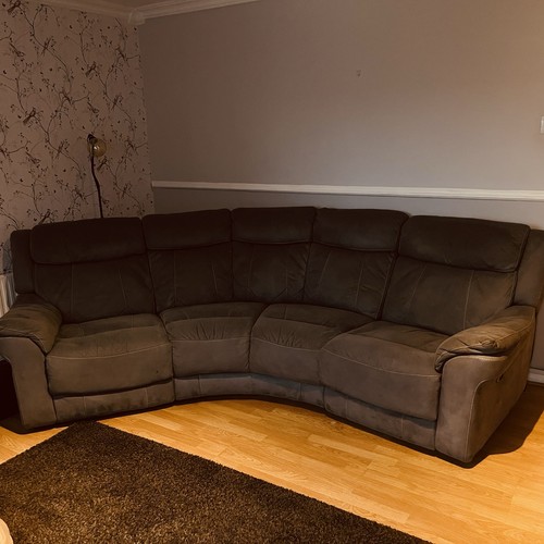 Gorgeous blue suede corner - suede,