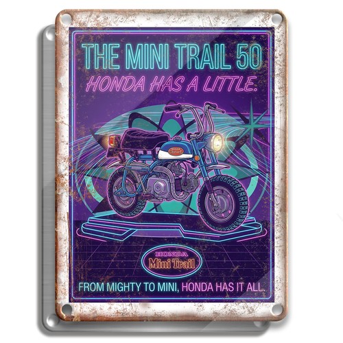 Metal sign honda mini trail - sign,
