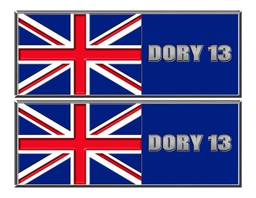 Dory boat stickers 3d vinyl - dory,