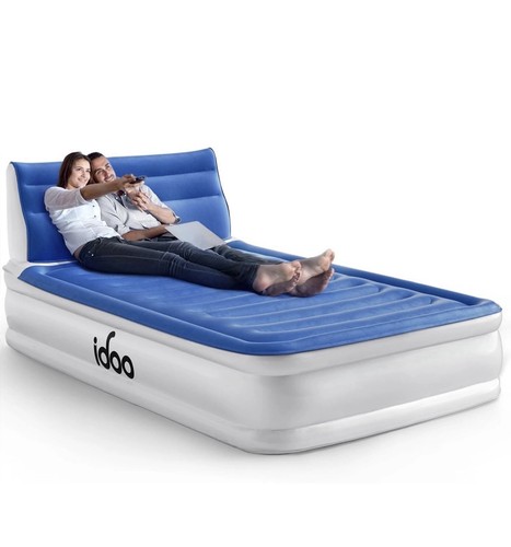 Double air bed mattress with - double,