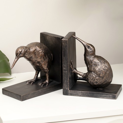 Set bronze bird bookends - of,