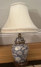 Beautiful genuine Rochamp Table Lamp with gold finish and intricate silk shade 