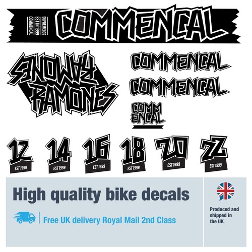 Commencal ramones decals to - decals,