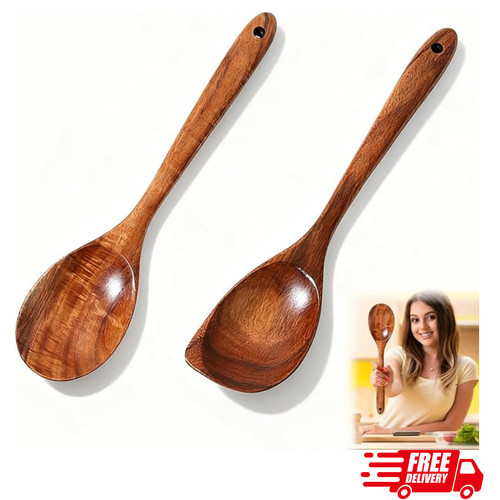 Large wooden spoon - spoon,, pcs