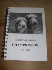 RARE SCOTTISH DEERHOUND DOG BOOK BY WALHOVD CHAMPIONBOK 1996-2000