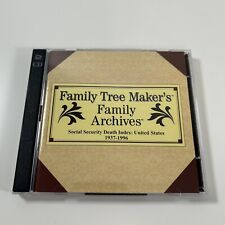 Family Tree Maker Archives Social Security Death Index 1937 - 1996 USA 2 CD ROM