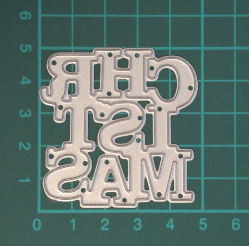J2937 christmas word metal - christmas,