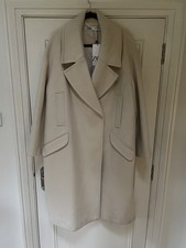 Zara Vanilla Oversized Coat Sz