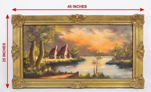 Large original oil - , painting