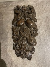 Pair Of Hand Carved Decorative Wall Hangings