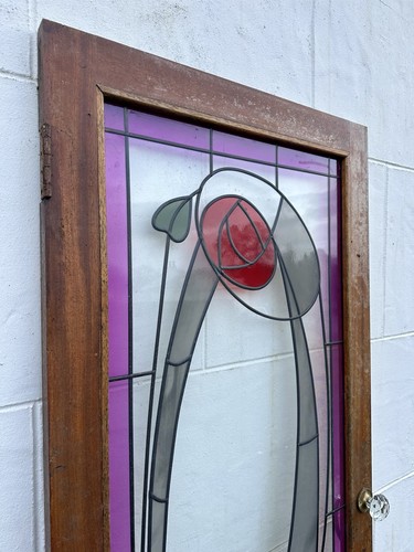 Vintage stained glass door - door, –